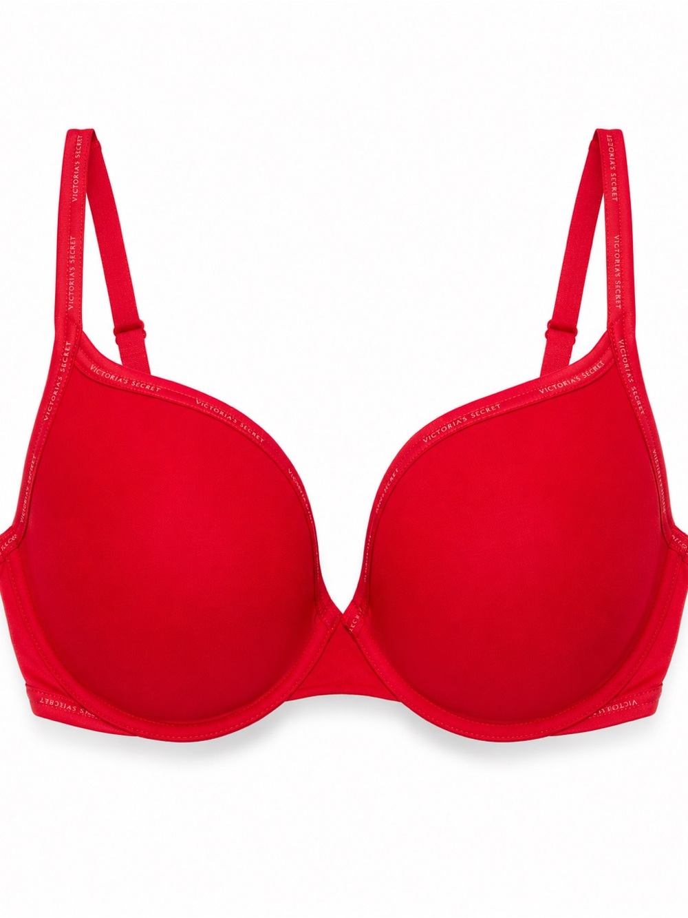 Victoria’s Secret Red T-Shirt Push-Up Full Coverage Bra 36DD